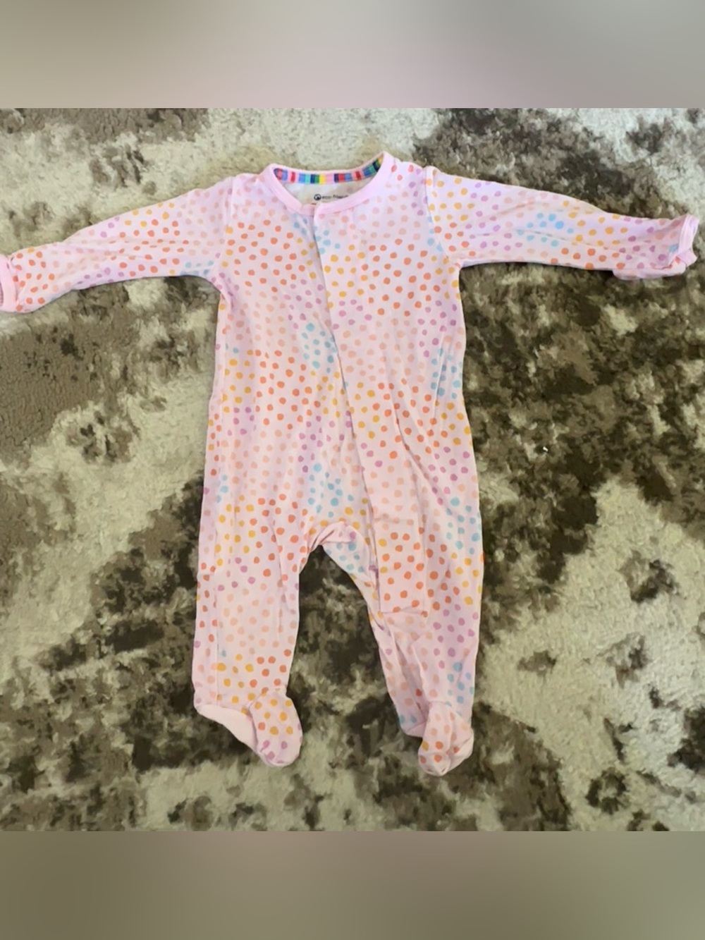 Magnetic Me Pink Polka Dot Footed One-Piece